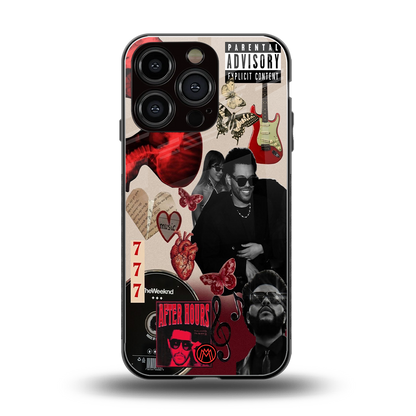 weeknd vibes back phone cover | glass case for iphone 16 pro