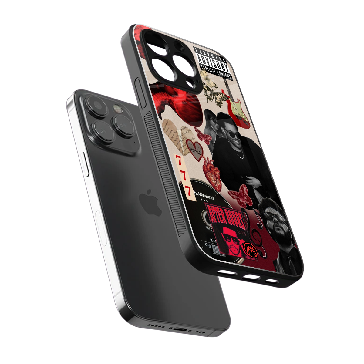 weeknd vibes back phone cover | glass case for iphone 16 pro