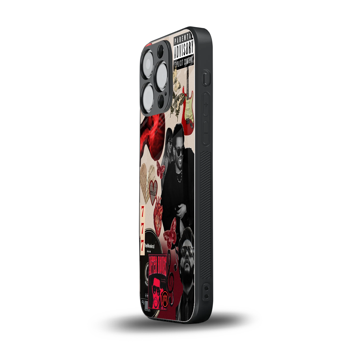 weeknd vibes back phone cover | glass case for iphone 16 pro