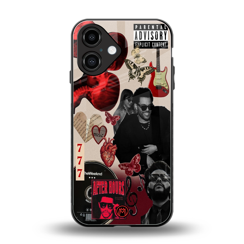 weeknd vibes back phone cover | glass case for iphone 16
