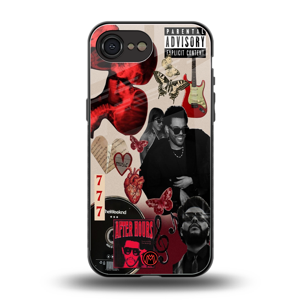 weeknd vibes back phone cover | glass case for iphone 16e