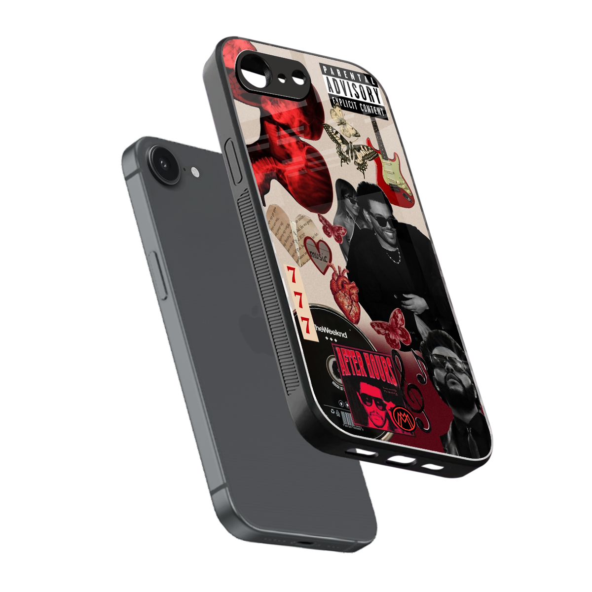 weeknd vibes back phone cover | glass case for iphone 16e