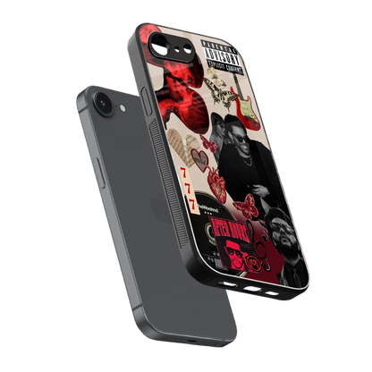 weeknd vibes back phone cover | glass case for iphone 16e