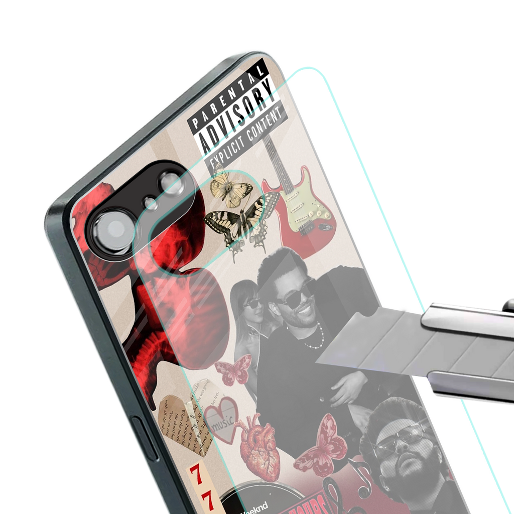 weeknd vibes back phone cover | glass case for iphone 16e