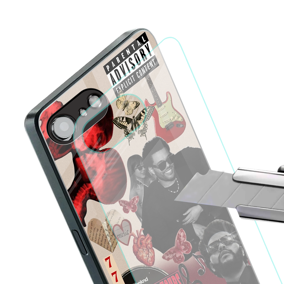 weeknd vibes back phone cover | glass case for iphone 16e