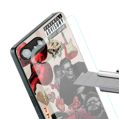 weeknd vibes back phone cover | glass case for iphone 16e