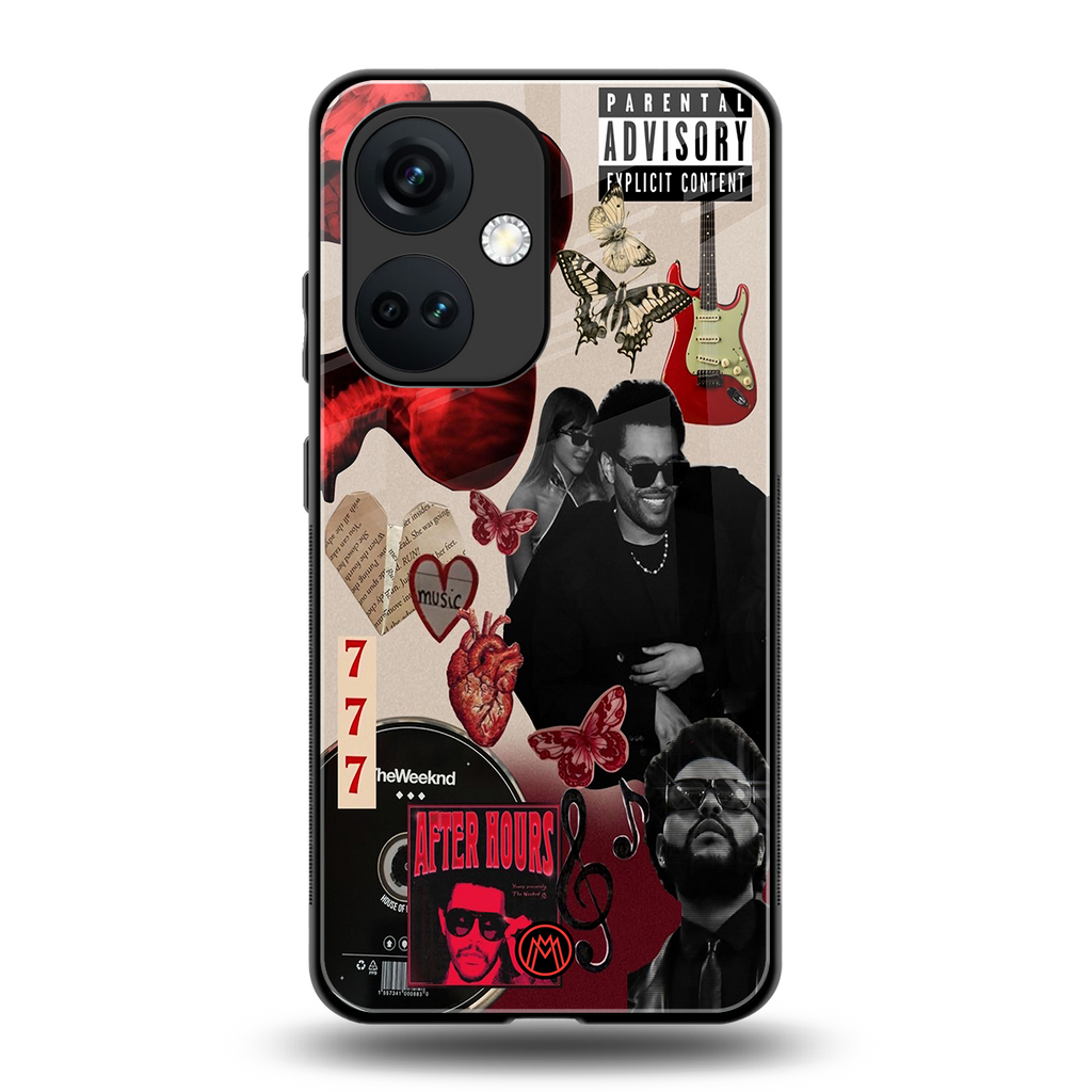 weeknd vibes back phone cover | glass case for oneplus nord ce 3