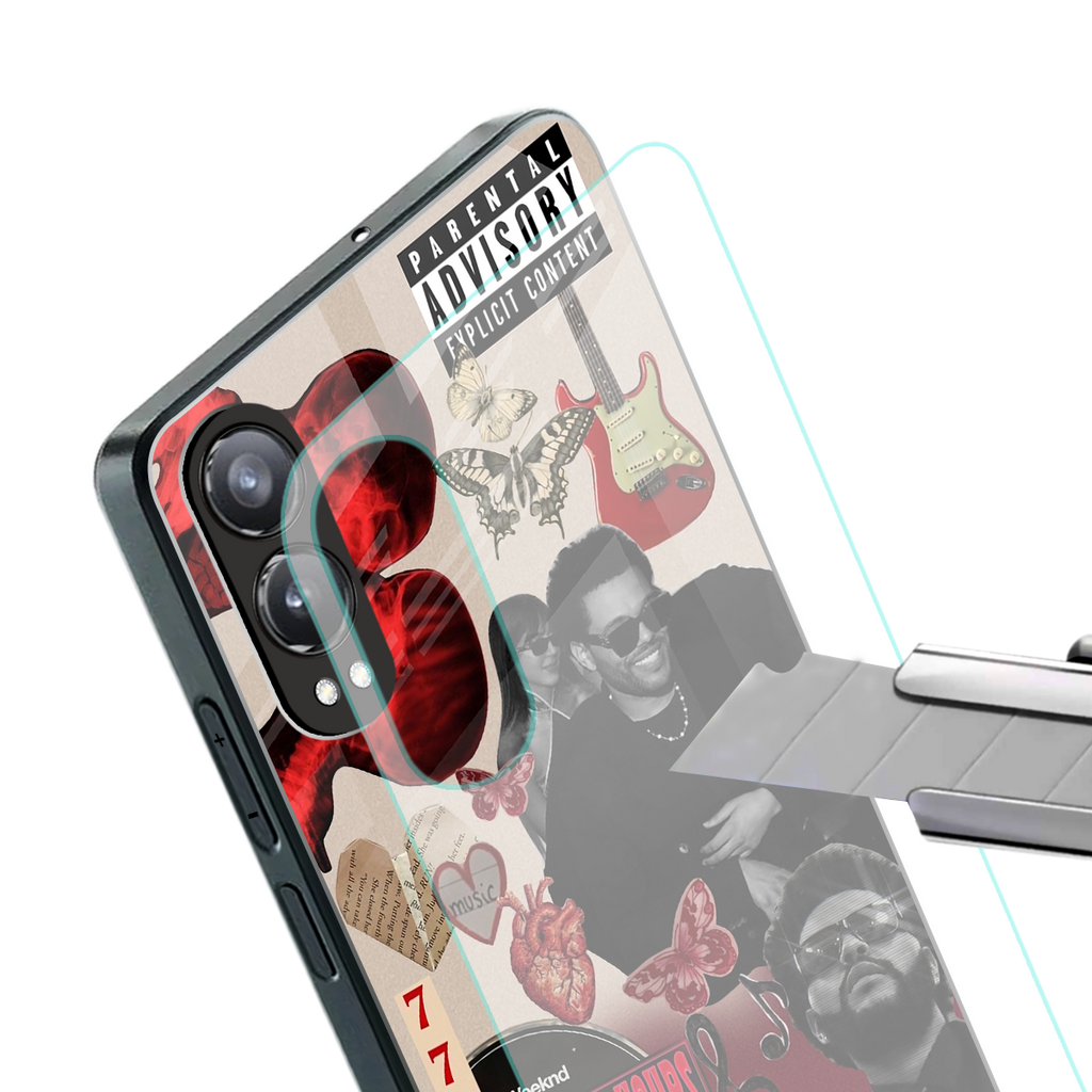 weeknd vibes back phone cover | glass case for oneplus nord ce 4 lite