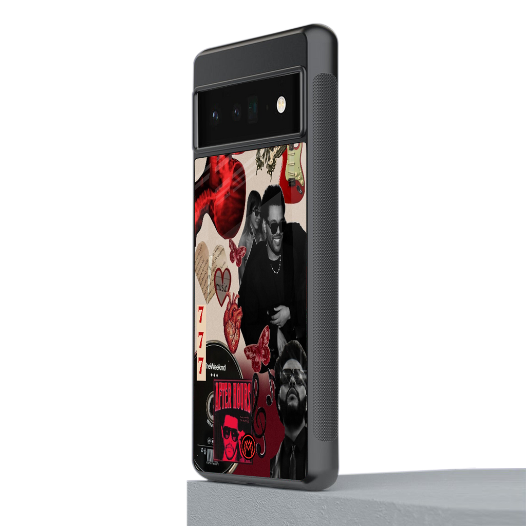 weeknd vibes back phone cover | glass case for google pixel 6 pro