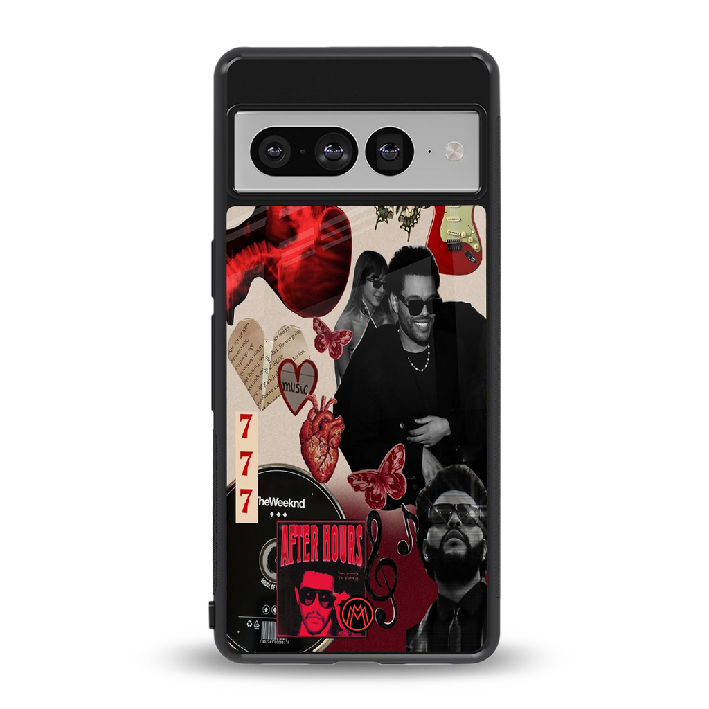 weeknd vibes back phone cover | glass case for google pixel 7 pro