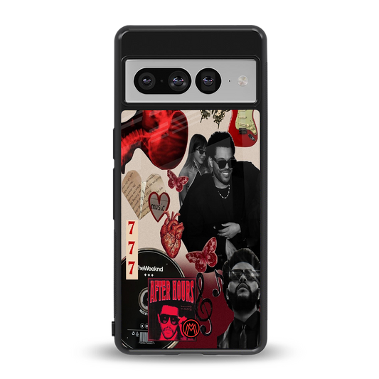 weeknd vibes back phone cover | glass case for google pixel 7 pro