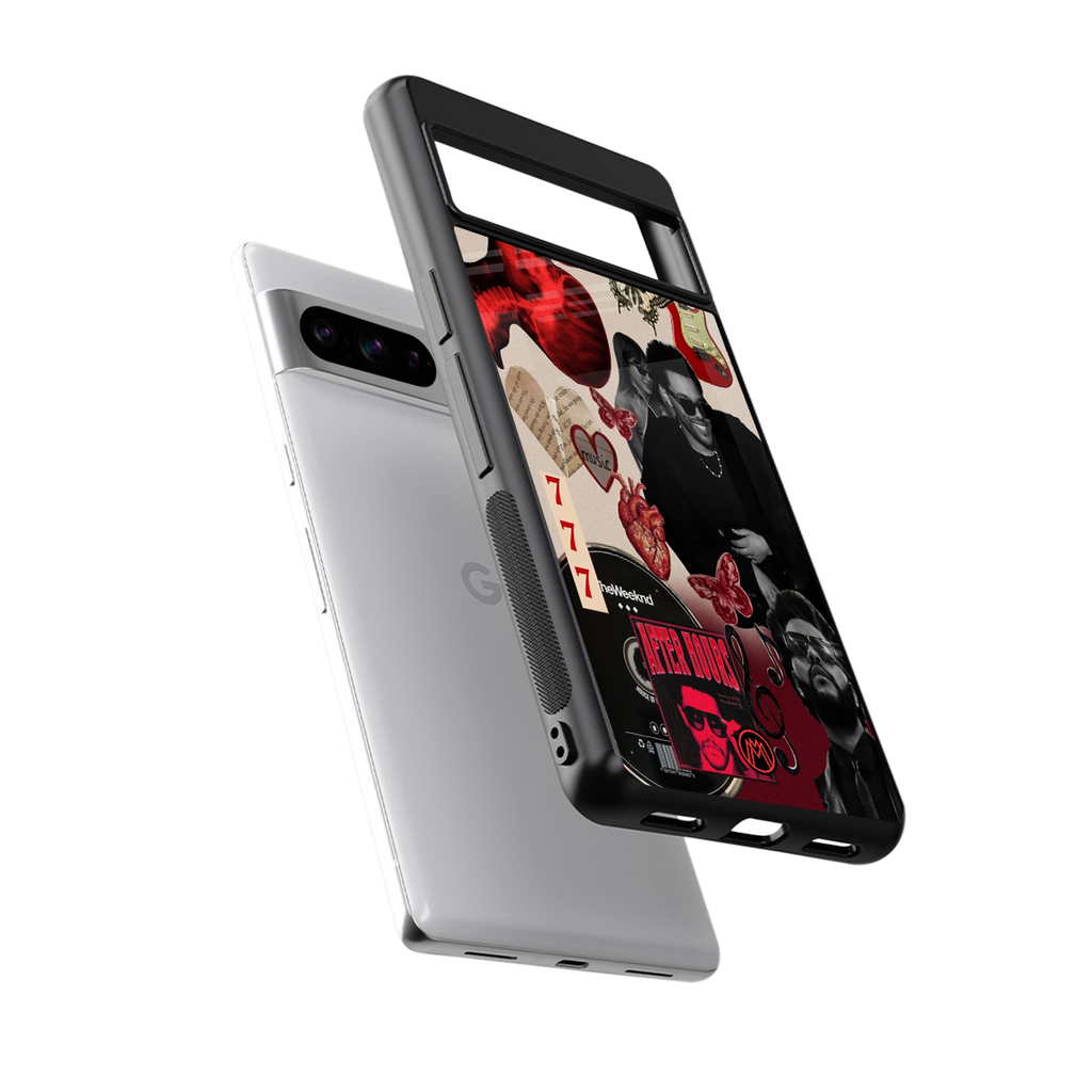 weeknd vibes back phone cover | glass case for google pixel 8 pro