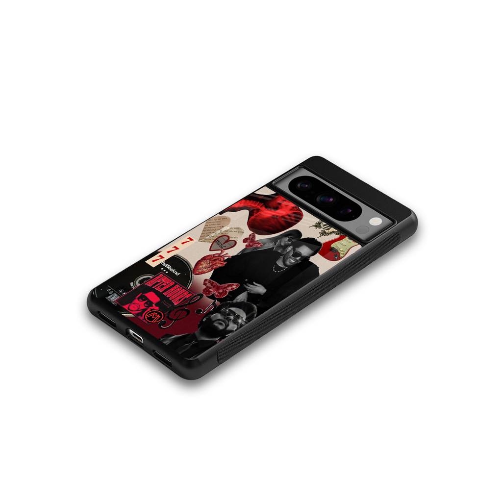 weeknd vibes back phone cover | glass case for google pixel 8 pro