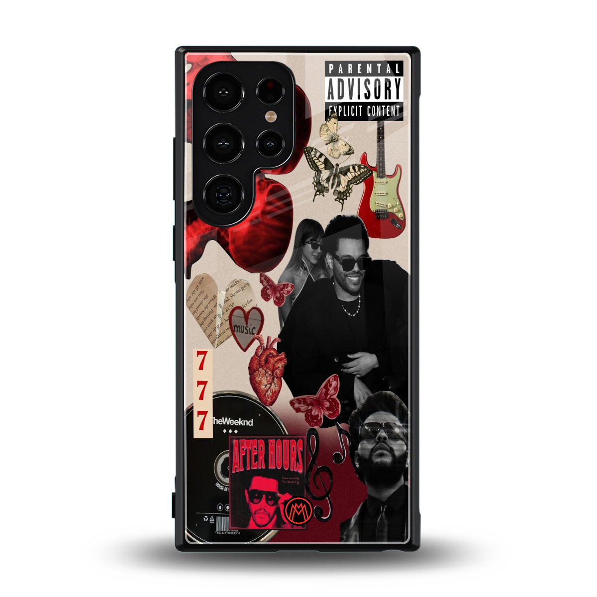 weeknd vibes back phone cover | glass case for samsung galaxy s24 ultra