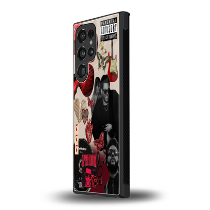 weeknd vibes back phone cover | glass case for samsung galaxy s24 ultra