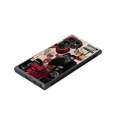 weeknd vibes back phone cover | glass case for samsung galaxy s24 ultra
