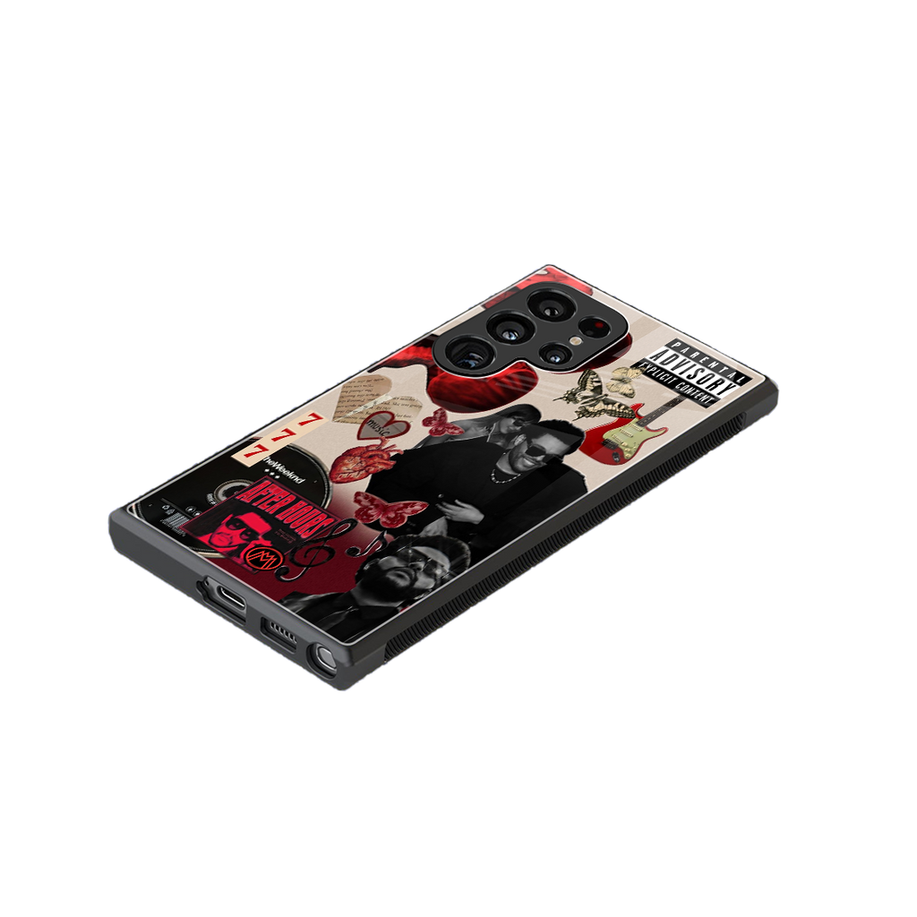 weeknd vibes back phone cover | glass case for samsung galaxy s23 ultra