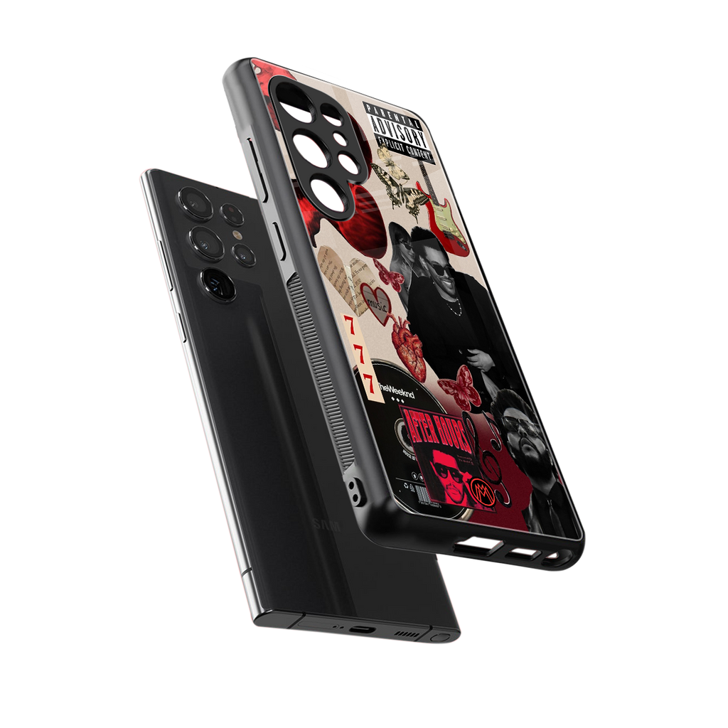 weeknd vibes back phone cover | glass case for samsung galaxy s25 ultra