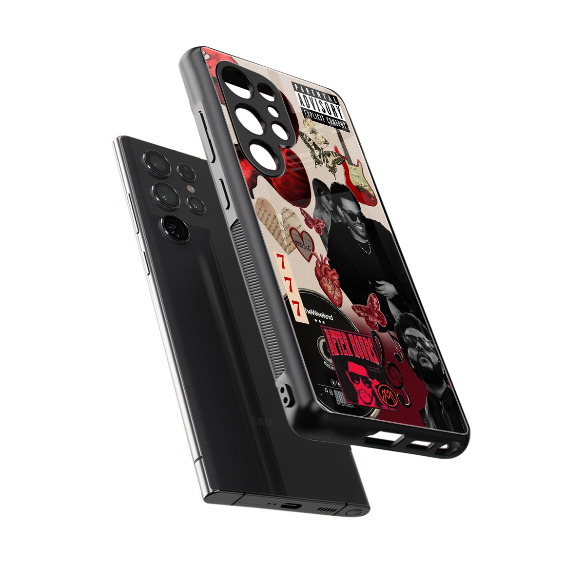 weeknd vibes back phone cover | glass case for samsung galaxy s25 ultra