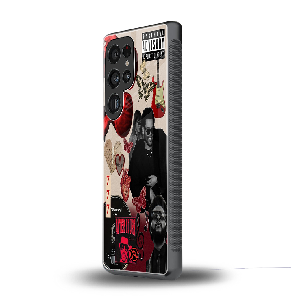 weeknd vibes back phone cover | glass case for samsung galaxy s25 ultra