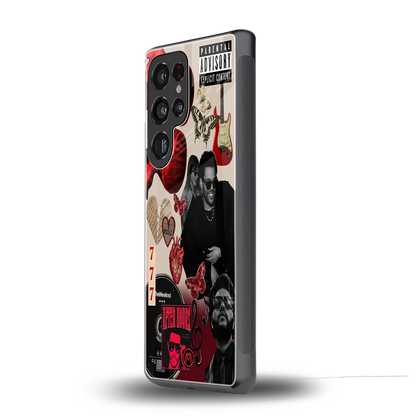 weeknd vibes back phone cover | glass case for samsung galaxy s25 ultra