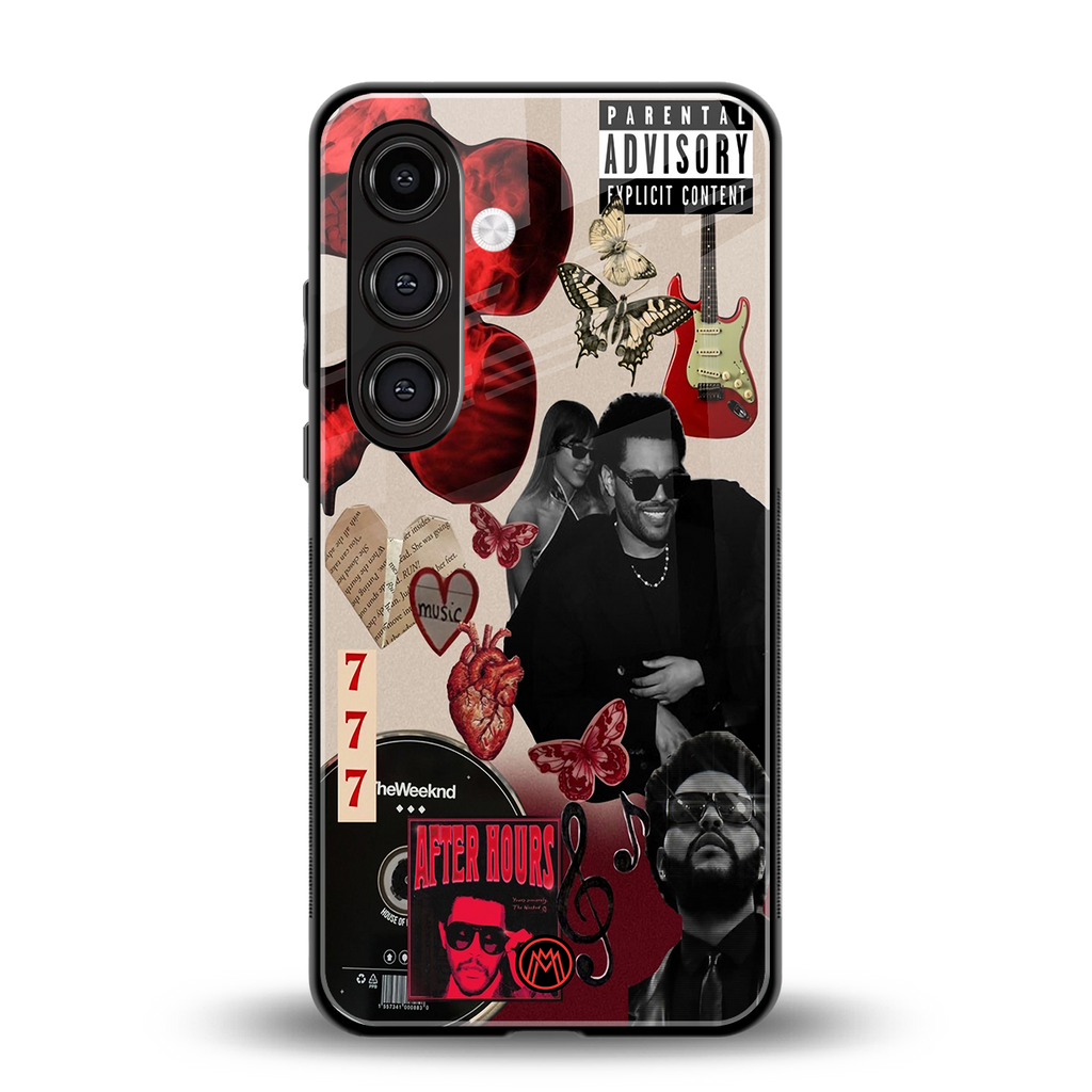 weeknd vibes back phone cover | glass case for samsung galaxy s24 plus