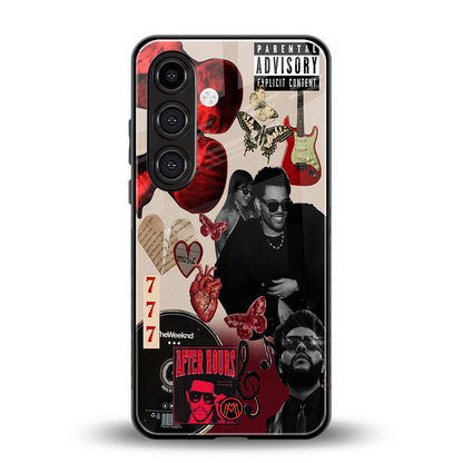 weeknd vibes back phone cover | glass case for samsung galaxy s24 plus