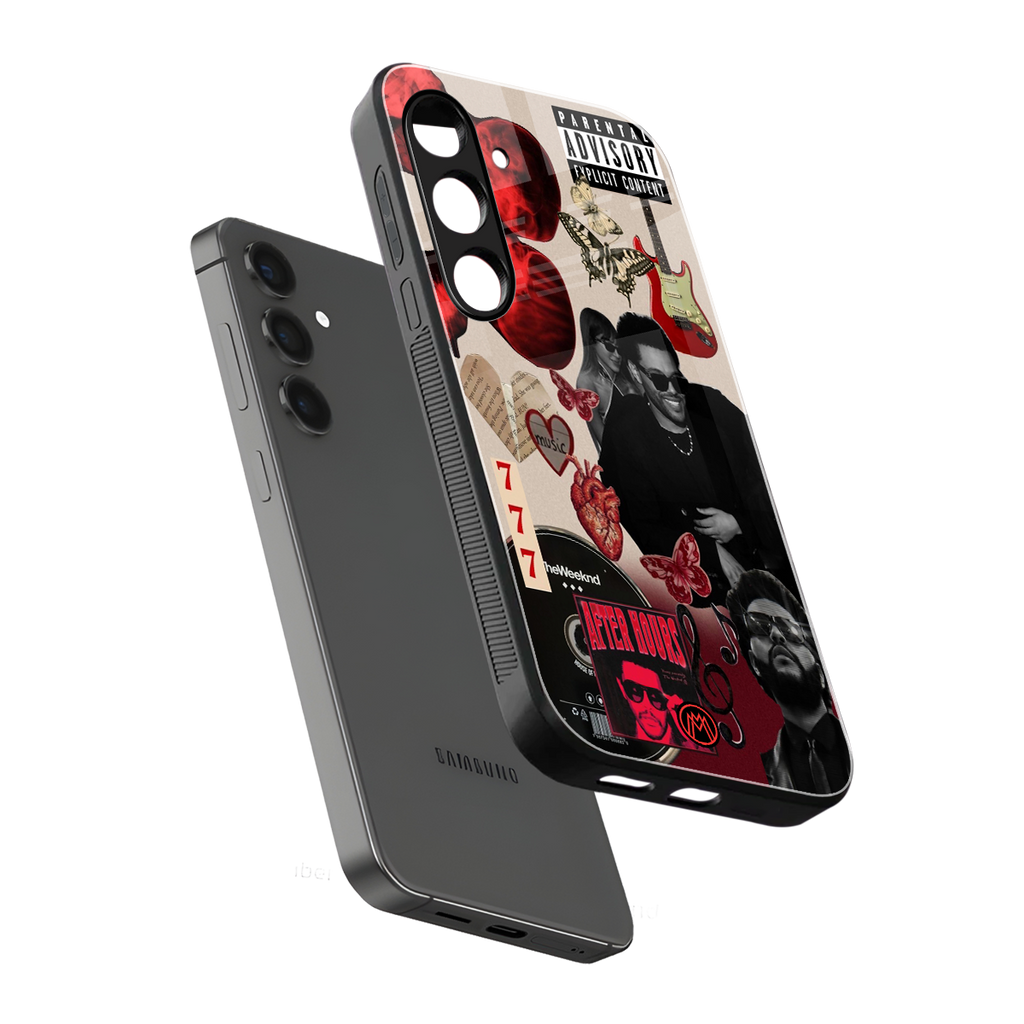 weeknd vibes back phone cover | glass case for samsung galaxy s24
