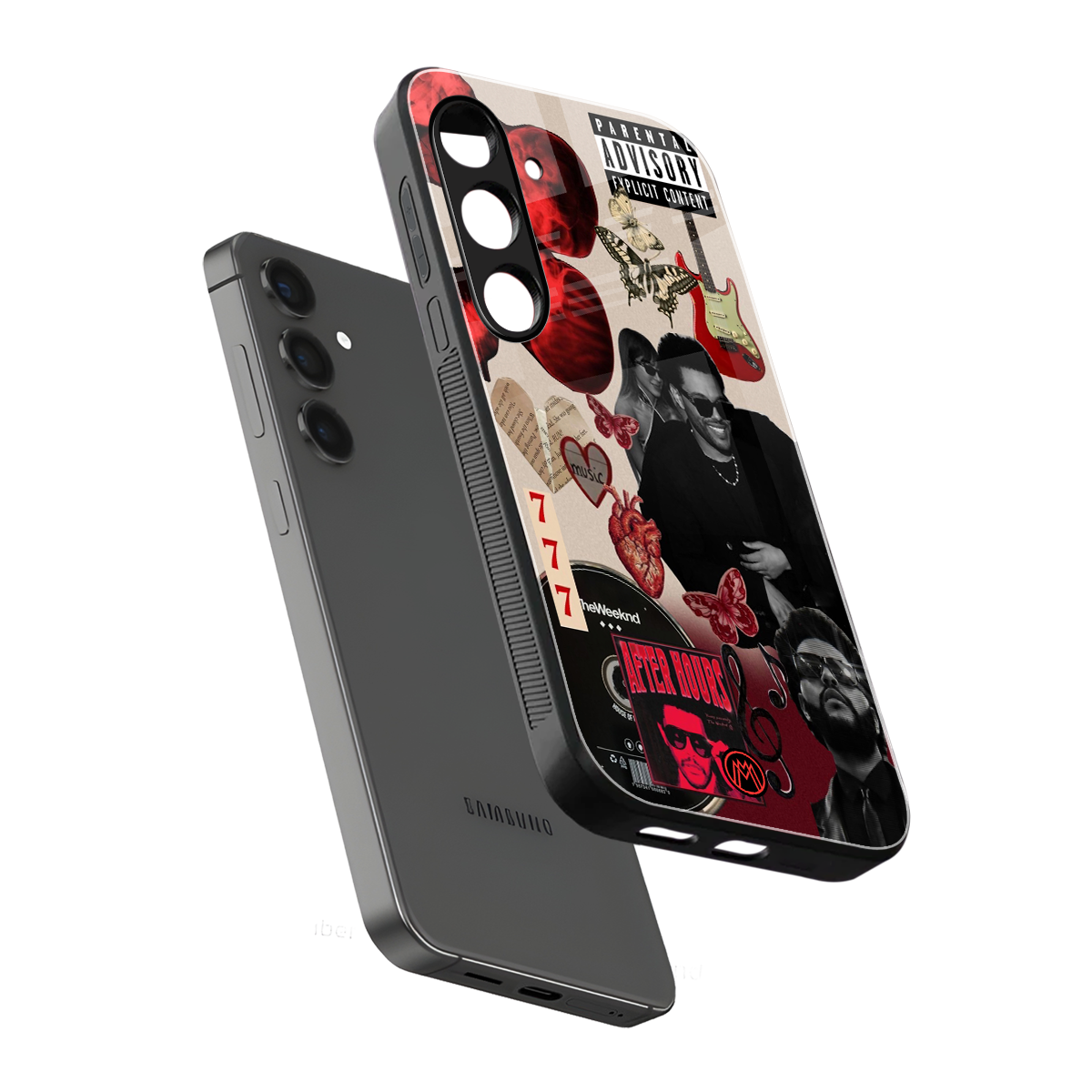 weeknd vibes back phone cover | glass case for samsung galaxy s24 plus