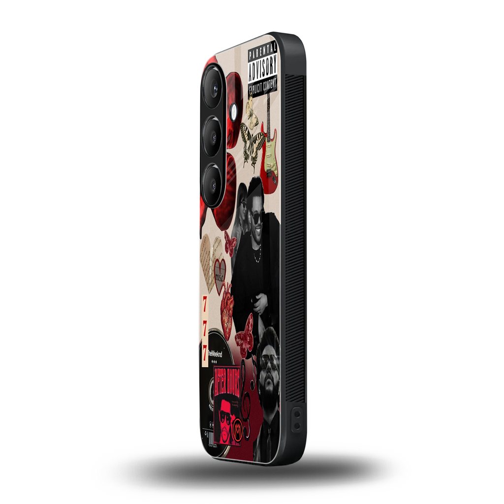 weeknd vibes back phone cover | glass case for samsung galaxy s24 fe