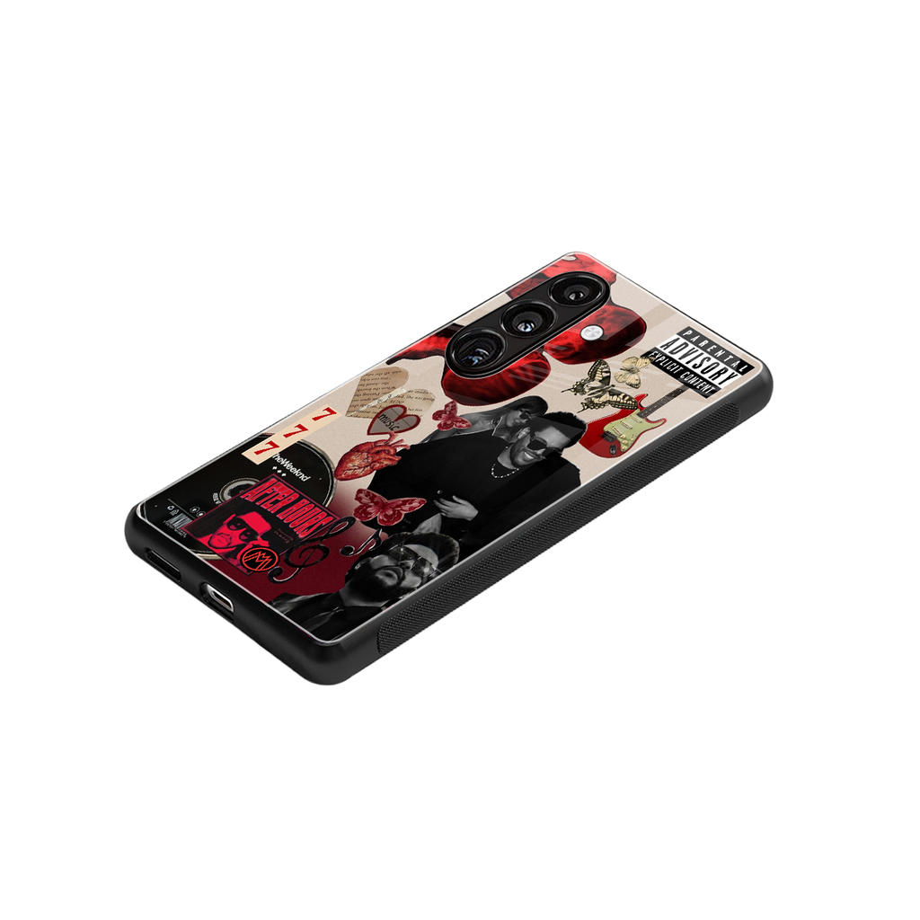 weeknd vibes back phone cover | glass case for samsung galaxy s25