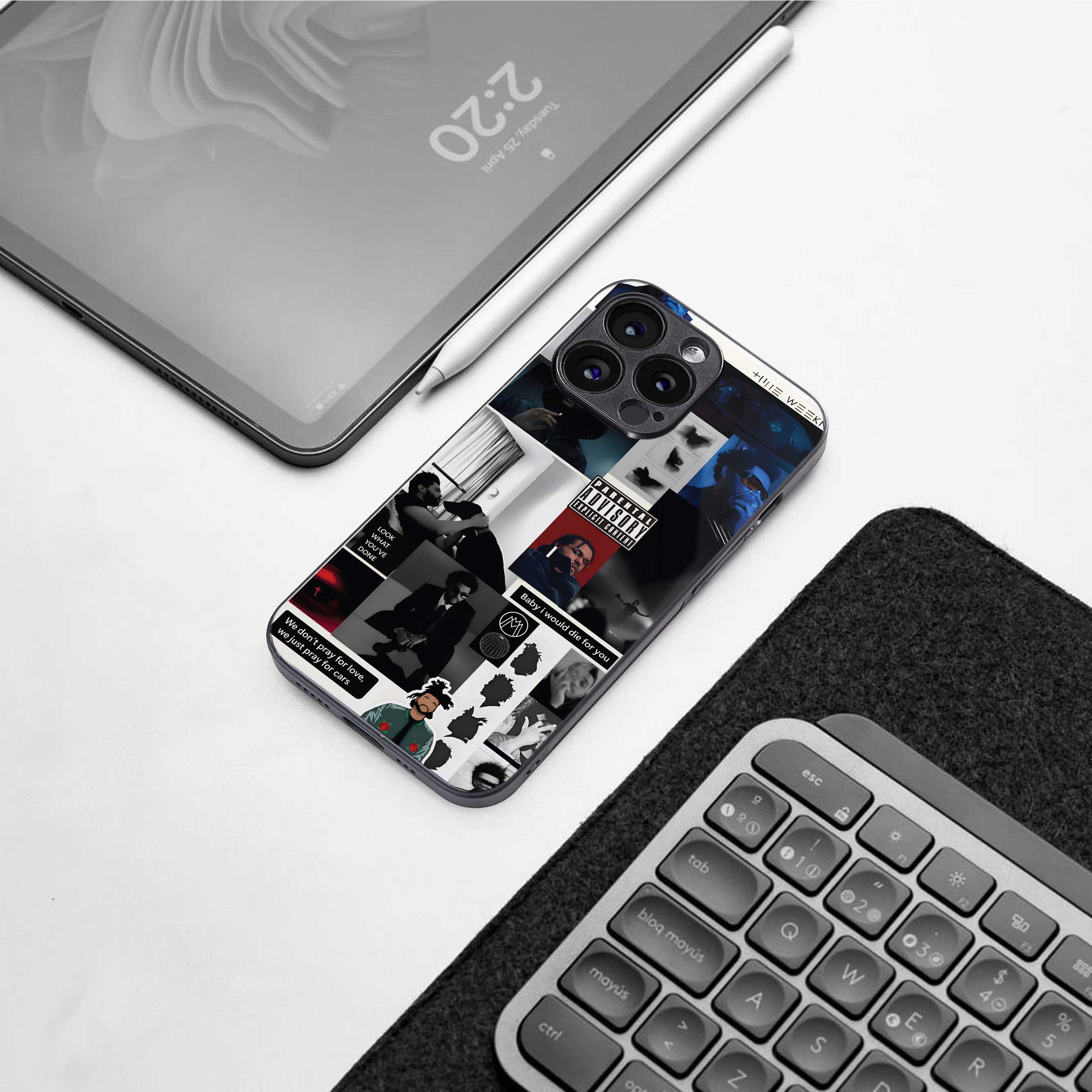 weeknd blend back phone cover | glass case for oneplus nord ce 4 lite