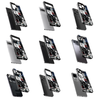 Durable Glass Back Mobile Case for iPhone, Samsung, OnePlus, Google Pixel, Redmi, Vivo, Oppo