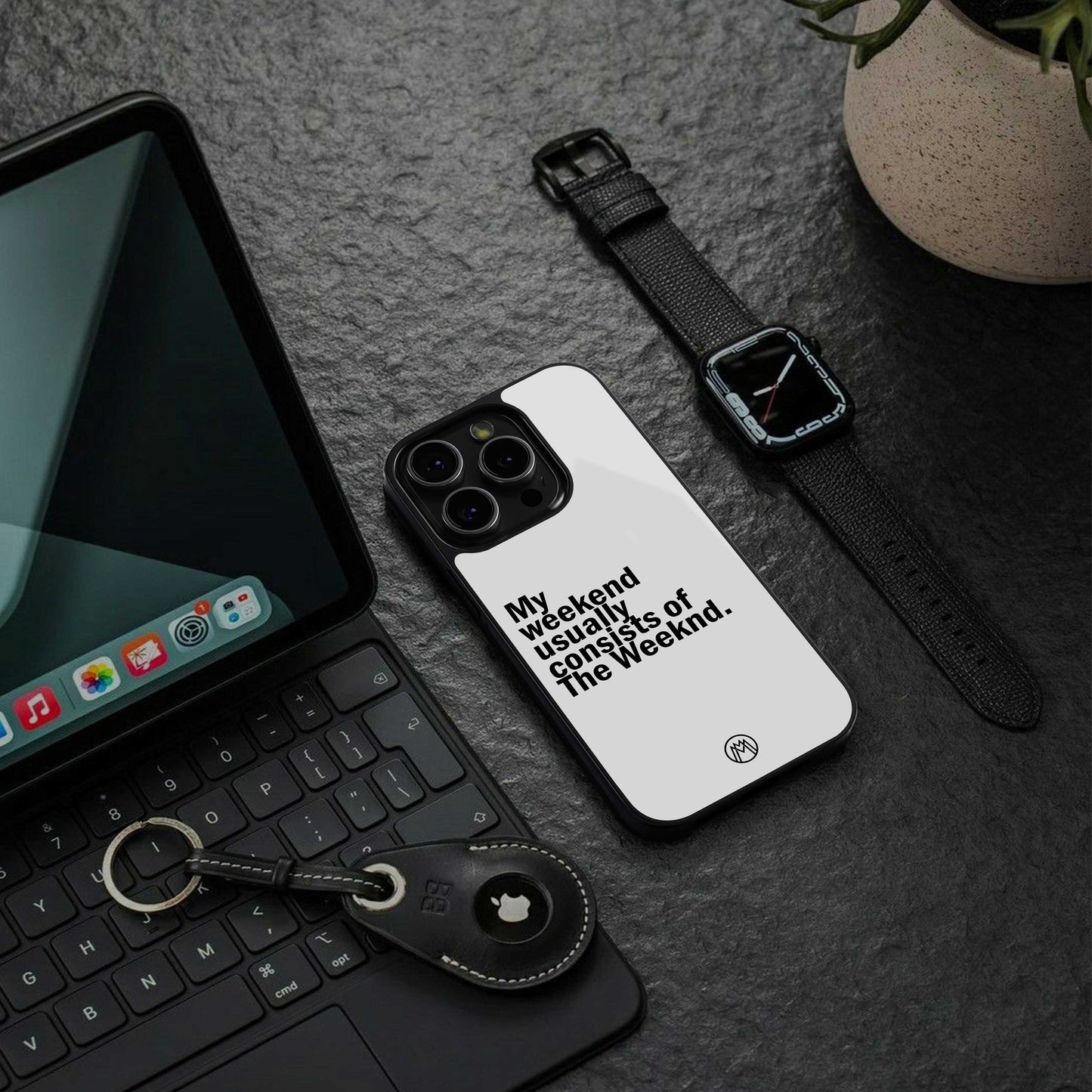 weeknd mood back phone cover | glass case for iphone 13 pro max
