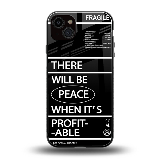 when it's profitable back phone cover | glass case for iphone 15 plus