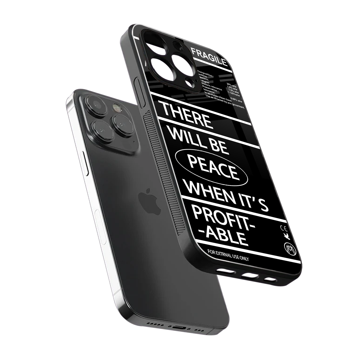 when it's profitable back phone cover | glass case for iphone 15 pro max