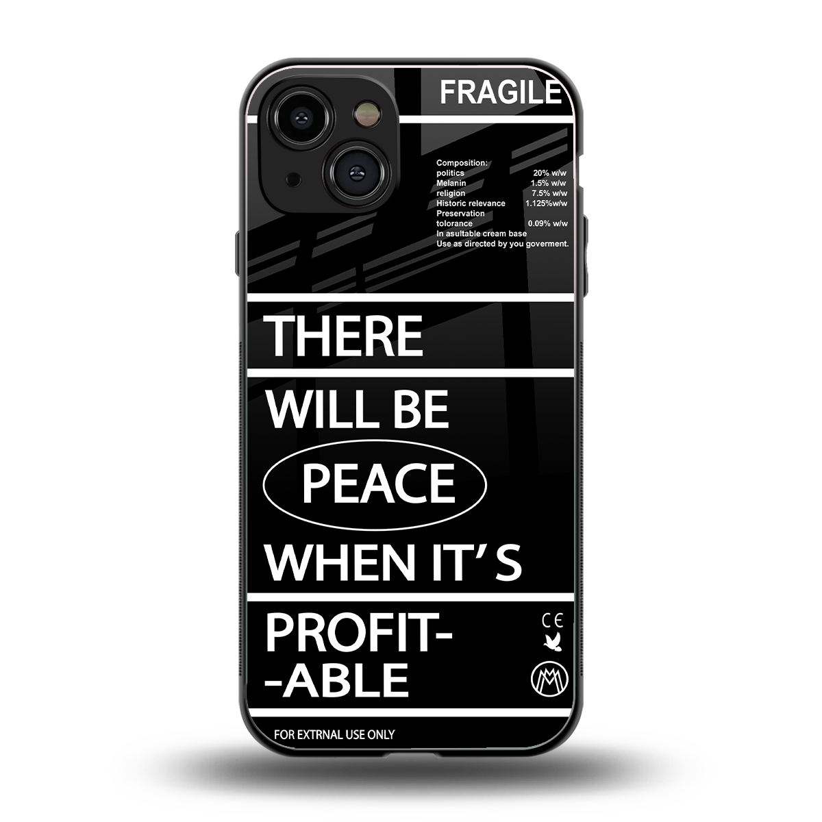 when it's profitable back phone cover | glass case for iphone 15