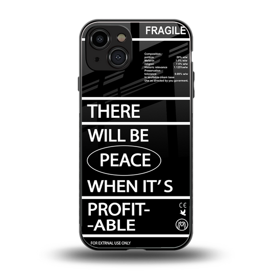 when it's profitable back phone cover | glass case for iphone 15