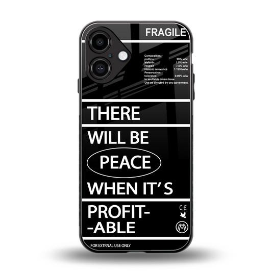 when it's profitable back phone cover | glass case for iphone 16 plus