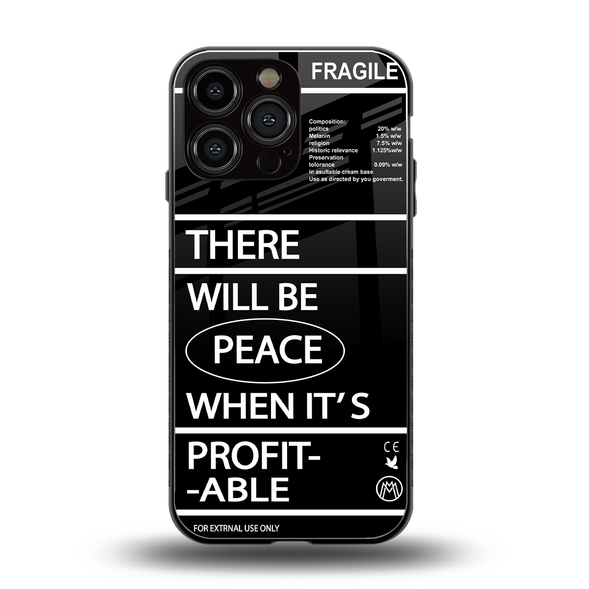when it's profitable back phone cover | glass case for iphone 16 pro max
