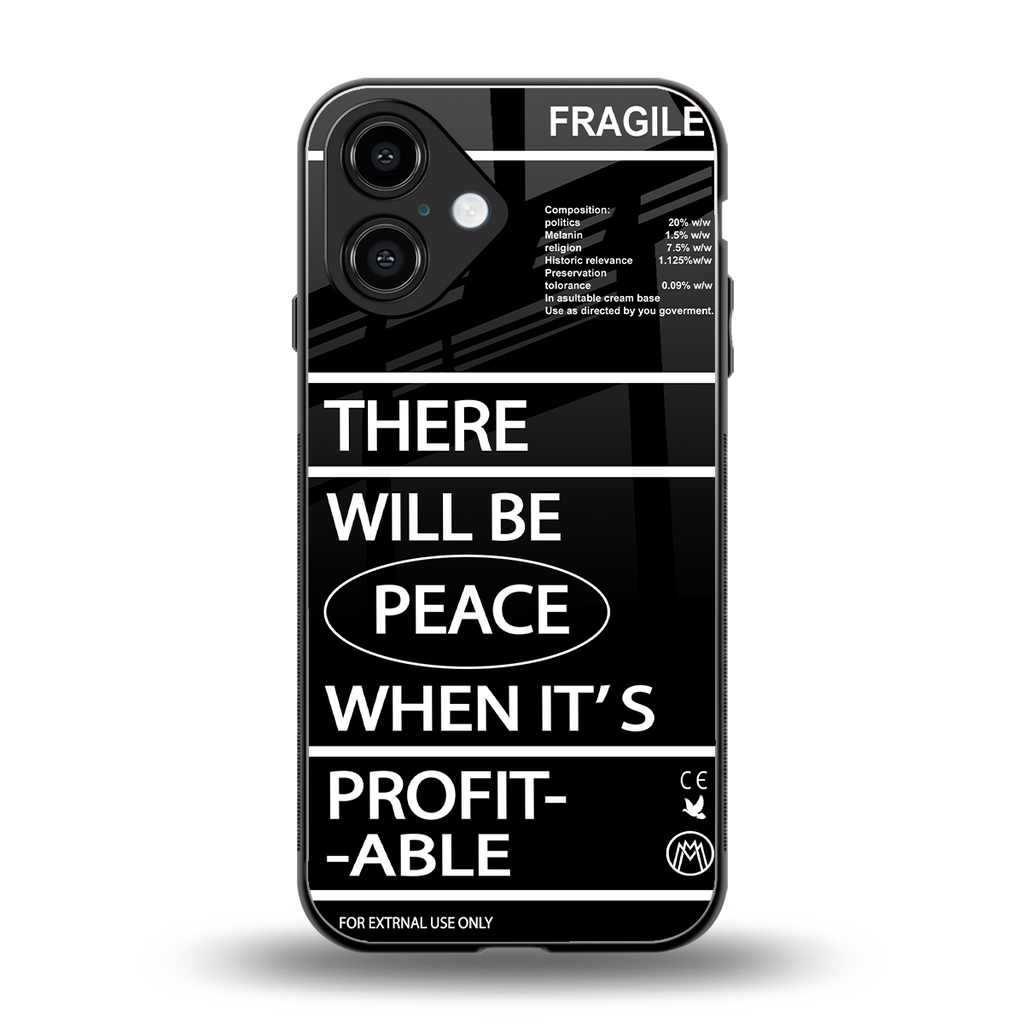 when it's profitable back phone cover | glass case for iphone 16