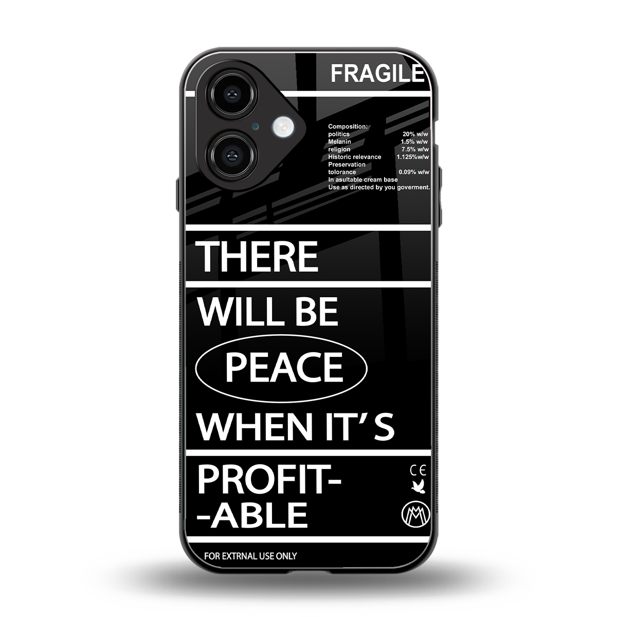 when it's profitable back phone cover | glass case for iphone 16