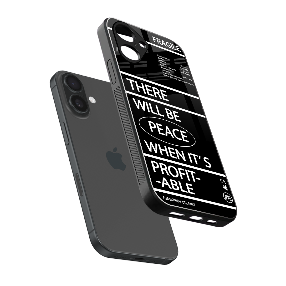 when it's profitable back phone cover | glass case for iphone 16