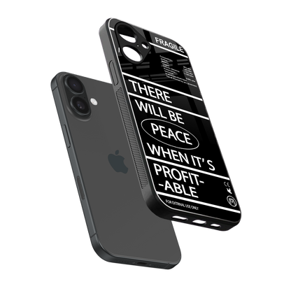 when it's profitable back phone cover | glass case for iphone 16