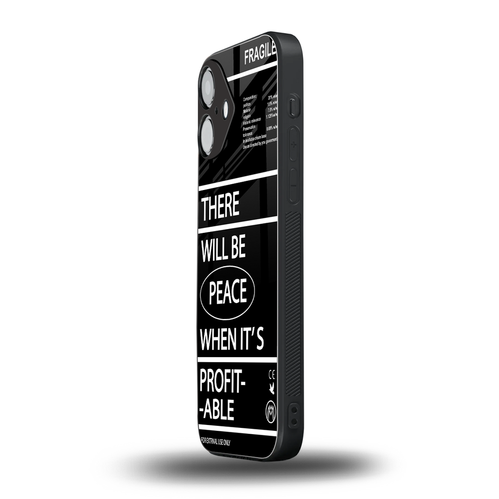 when it's profitable back phone cover | glass case for iphone 16