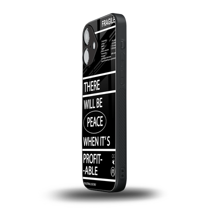 when it's profitable back phone cover | glass case for iphone 16