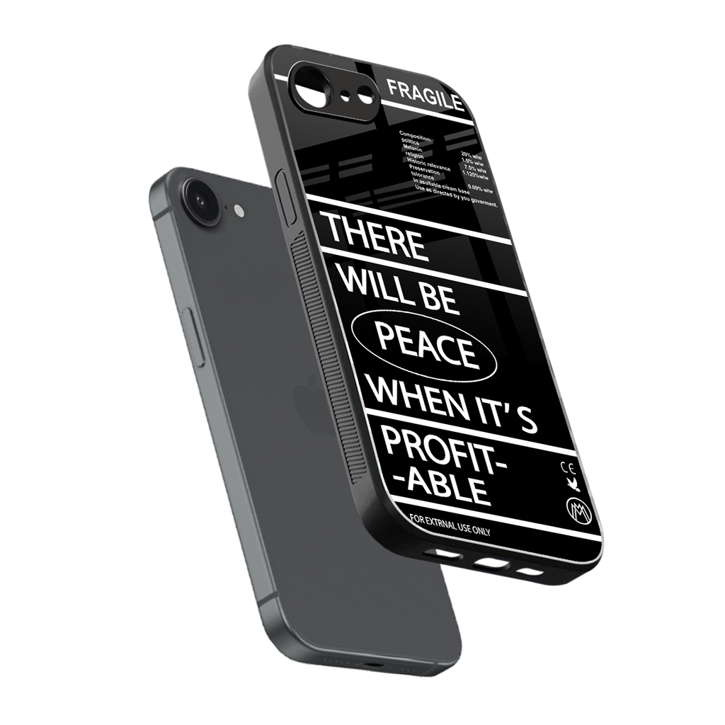 when it's profitable back phone cover | glass case for iphone 16e