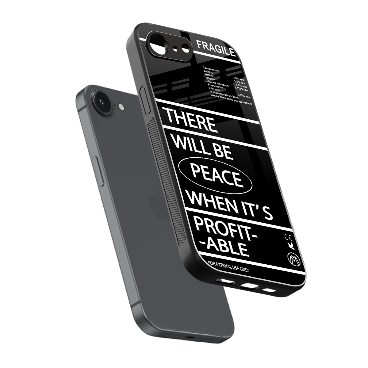 when it's profitable back phone cover | glass case for iphone 16e