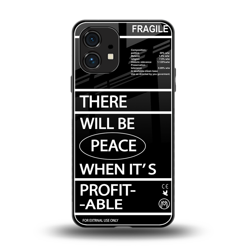 when it's profitable back phone cover | glass case for nothing phone 1