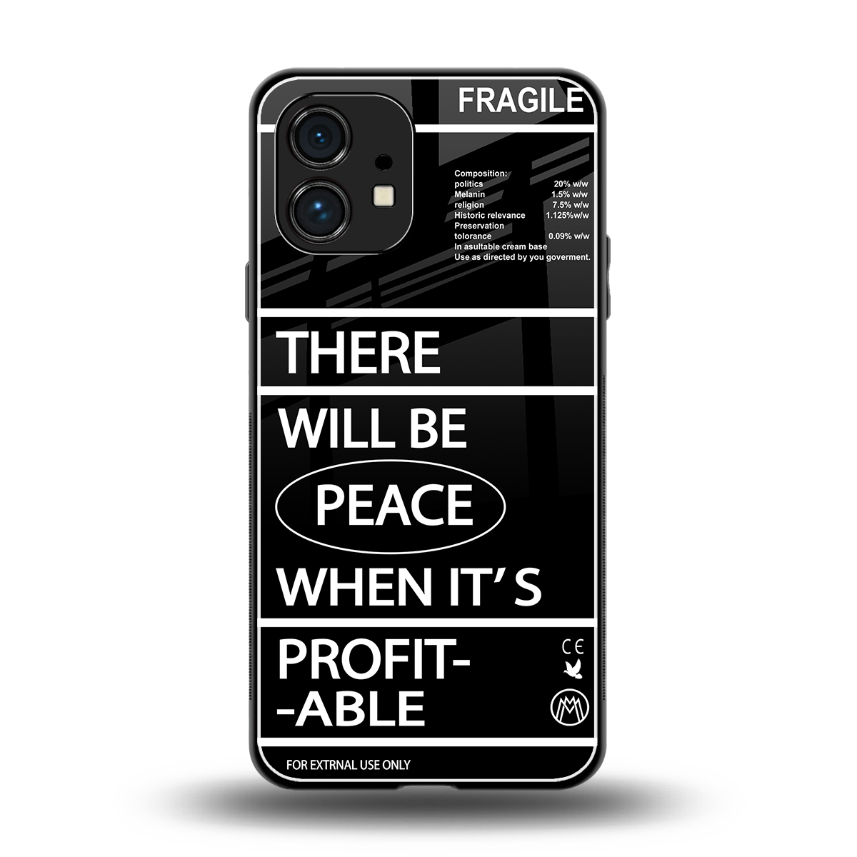 when it's profitable back phone cover | glass case for nothing phone 1